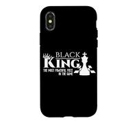 Custodia per iPhone X/XS Black King - The Most Powerful Piece In The Game - History