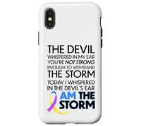 Custodia per iPhone X/XS Bladder Cancer Warriors I Am The Storm, I Will Survive