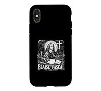 Custodia per iPhone X/XS Blaise Pascal La filosofia della scommessa del fuoco