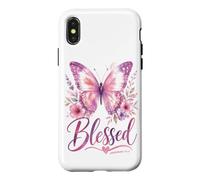 Custodia per iPhone X/XS BLESSED - Women's Christian Faith Jeremiah 17:7 Bible-Based
