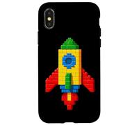 Custodia per iPhone X/XS Blocchi di mattoni della costruzione del mattone della nave del razzo del costruttore di blocchi