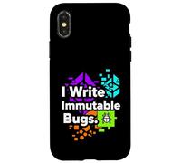 Custodia per iPhone X/XS Blockchain Developer Funny I Write Immutable Bugs