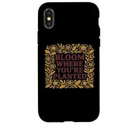Custodia per iPhone X/XS Bloom dove sei piantato colorato