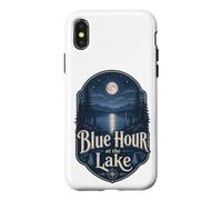 Custodia per iPhone X/XS Blue Hour at the Lake Badge Lakecore Estetica