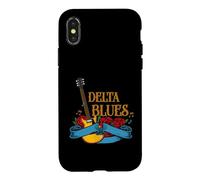 Custodia per iPhone X/XS Blues chitarrista e fan della musica rock o Delta Blues