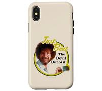 Custodia per iPhone X/XS Bob Ross Just Beat The Devil Out of It
