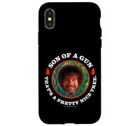 Custodia per iPhone X/XS Bob Ross Son of a Gun