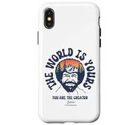 Custodia per iPhone X/XS Bob Ross The World Is Yours