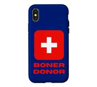 Custodia per iPhone X/XS Boner Donor Life Guard Cross Saving vite con umorismo