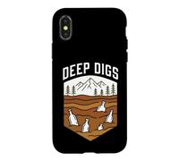 Custodia per iPhone X/XS Bottle Digging Deep Digs Mudlarking Glass Hunter