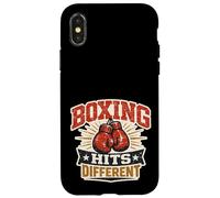 Custodia per iPhone X/XS Boxing Hits Different Vintage
