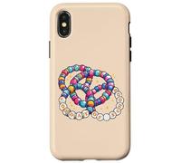 Custodia per iPhone X/XS Braccialetti con perline per il 100° giorno di scuola, 100 giorni, per donne, ragazze e bambini