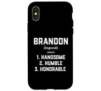 Custodia per iPhone X/XS Brandon Costume Handsome Humble Honorable Funny Brandon Meme