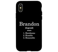 Custodia per iPhone X/XS Brandon Definition Handsome Humble Honorable Funny Brandons