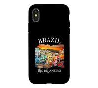 Custodia per iPhone X/XS Brasile Souvenir Città di Rio Città Idee per le vacanze turistiche