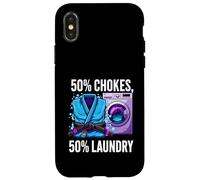 Custodia per iPhone X/XS Brazilian Jiu Jitsu 50% Chokes 50% Laundry BJJ
