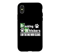 Custodia per iPhone X/XS Breaking Whiskers Cat Sono io quello che pulisce