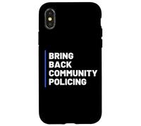 Custodia per iPhone X/XS Bring Back Community Policing Police Resource Officer Cops