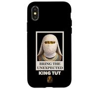 Custodia per iPhone X/XS Bring the Unexpected Egyptian Pharaoh King Tut Face Graphic