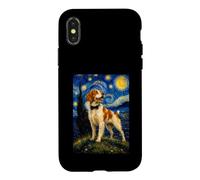 Custodia per iPhone X/XS Brittany Spaniel Notte stellata - American Brittany Dog Dad