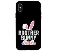 Custodia per iPhone X/XS Brother Bunny Easter Matching Ragazzi Coniglio