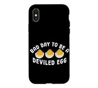 Custodia per iPhone X/XS Brutta giornata per essere a Deviled Egg Cena in famiglia Buon Ringraziamento