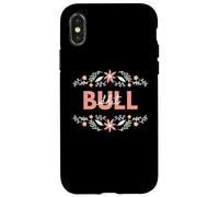 Custodia per iPhone X/XS Bullshit Funny Floral Sarcastic Meme Mom & Grandma Bullshit