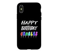 Custodia per iPhone X/XS Buon Compleanno Charles
