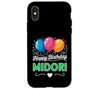 Custodia per iPhone X/XS Buon compleanno Midori