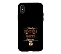 Custodia per iPhone X/XS Burro di arachidi Addict Spoon Rituale Food Obsession Craving
