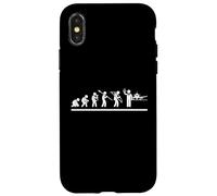 Custodia per iPhone X/XS Cabin Crew Evolution Men Funny Flight Assistant