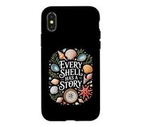Custodia per iPhone X/XS Cacciatore Di Tesori In Spiaggia Every Shell Has A Story