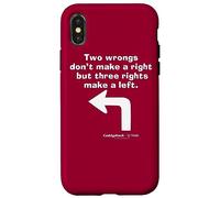 Custodia per iPhone X/XS Caddyshack Two Wrongs Don't Make a Right