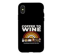 Custodia per iPhone X/XS Caffè al vino Tutto in mezzo andava bene