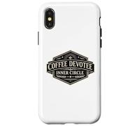 Custodia per iPhone X/XS Caffè Devotee Inner Circle Divertente Caffeina Design