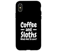 Custodia per iPhone X/XS Caffè E Bradipi Cosa Non Amare Divertente Bradipo