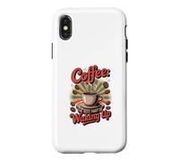 Custodia per iPhone X/XS Caffè quando ti svegli