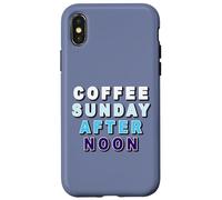 Custodia per iPhone X/XS Caffè Sunday Afternoon Caffè Domenica pomeriggio e dolci