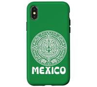 Custodia per iPhone X/XS Calendario azteco Futbol Messico Soccer Fan Mexican Pride 2026
