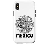 Custodia per iPhone X/XS Calendario messicano azteco Viva Messico Fan Orgullo Mexicano