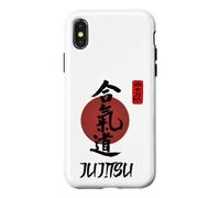 Custodia per iPhone X/XS Calligrafia Jujutsu/Arti Marziali Giapponesi Design