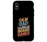 Custodia per iPhone X/XS Calmo papà con una passione per i giochi da tavolo Strategia
