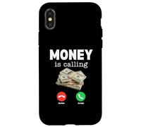 Custodia per iPhone X/XS Camicia classica Money Is Calling Funny Business Hustler