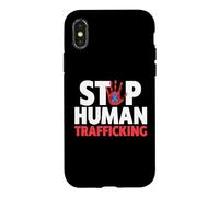 Custodia per iPhone X/XS Camicia Stop Human Trafficking - End Human Trafficking