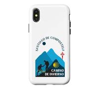 Custodia per iPhone X/XS Camino de Invierno Coppia Pellegrini Santiago Compostela 2026