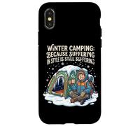 Custodia per iPhone X/XS Campeggio invernale perché la sofferenza con stile è ancora