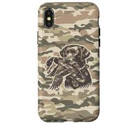 Custodia per iPhone X/XS Cane da laboratorio retrò, mimetico, mimetico, da laboratorio, Labrador Southern