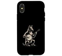 Custodia per iPhone X/XS Cane Giocare Banjo Bluegrass Country Music