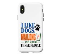 Custodia per iPhone X/XS Cani Mahjong e i miei umani preferiti