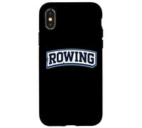Custodia per iPhone X/XS Canottaggio Team Atleta Rower Lover Badge Coach Appassionato